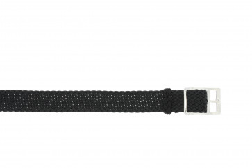 Watch strap Universal P20Z Nylon/perlon Black 20mm